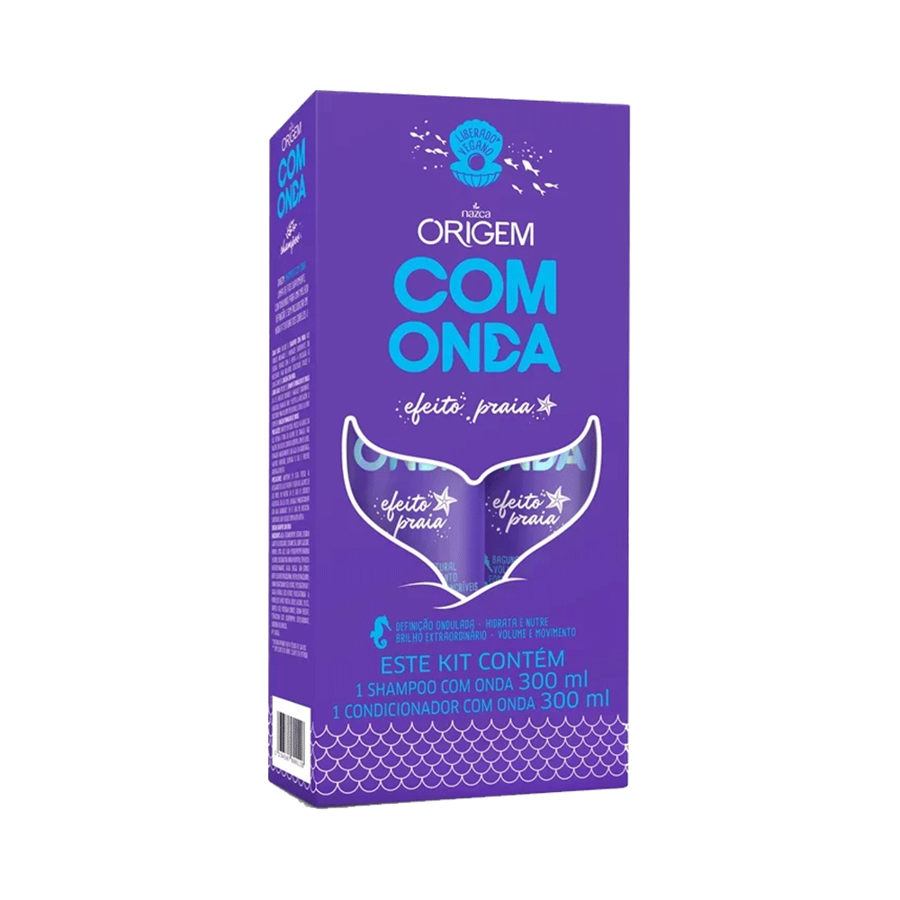 Ficha técnica e caractérísticas do produto Kit Shampoo + Condicionador Nazca Origem com Ondas 300ml