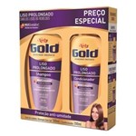 Ficha técnica e caractérísticas do produto Kit Shampoo + Condicionador Niely Gold 300ml Liso Absoluto