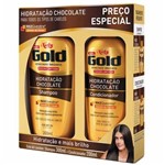 Ficha técnica e caractérísticas do produto Kit Shampoo + Condicionador Niely Gold Hidratação Chocolate