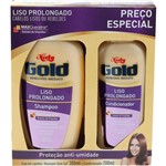 Ficha técnica e caractérísticas do produto Kit Shampoo + Condicionador Niely Gold Liso Prolongado