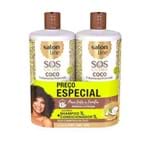 Kit Shampoo Condicionador Óleo e Manteiga de Coco 1L - Salon Line