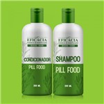 Ficha técnica e caractérísticas do produto Kit Shampoo + Condicionador Pill Food - Farmácia Eficácia