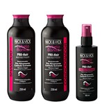 Pro-Hair Reestruturador Nick & Vick - Shampoo 250ml + Condicionador 250ml + Spray 100ml Kit