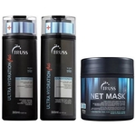 Ficha técnica e caractérísticas do produto Kit Shampoo + Condicionador Ultra Hydration Plus 300ml + Máscara Net Mask 550g Truss