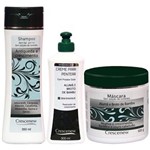 Ficha técnica e caractérísticas do produto Kit Shampoo, Creme de Pentear e Máscara Tratamento Queda de Cabelo