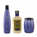 Ficha técnica e caractérísticas do produto Kit Shampoo Creme E Máscara Aneethun Linha A