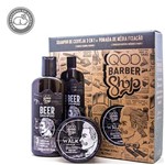 Ficha técnica e caractérísticas do produto Kit Shampoo de Cerveja QOD Barber Shop 3 em 1 + Pomada Capilar Walk