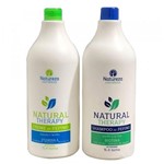 Kit Shampoo de Pepino e Creme de Pepino 1 Litro Natural Therapy Natureza Cosméticos