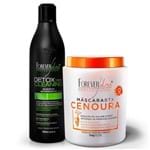 Ficha técnica e caractérísticas do produto Kit Shampoo Detox com Btx Cenoura 950g Forever Liss