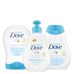 Ficha técnica e caractérísticas do produto Kit Shampoo Dove Baby Hidratacão Enriquecida + Cond + Creme para Pentear Leve Mais Pague Menos