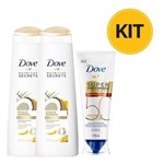 Kit 2 Shampoo Dove Ritual de Reparação Ganhe Super Condicionador Nutrição