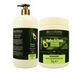 Ficha técnica e caractérísticas do produto Kit Shampoo e Banho de Creme Pós Química Abacate e Jojoba 1kg - Bio Extratus