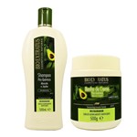 Ficha técnica e caractérísticas do produto Kit Shampoo E Banho De Creme Pós Química Abacate E Jojoba 500g - Bio Extratus