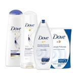 Ficha técnica e caractérísticas do produto Kit Shampoo e Condic Reconst + Sabonete Liquido e Refil Dove