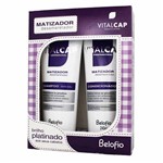 Ficha técnica e caractérísticas do produto Kit Shampoo e Condicionador 240ml Vitalcap Matizador - Belofio