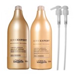 Ficha técnica e caractérísticas do produto Kit Shampoo 1,5l Condicionador 1,5 e 2 Valvulas L'Oreal Absolut Repair - Loreal
