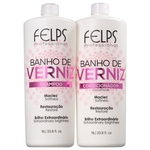 Kit Shampoo e Condicionador Banho De Verniz Felps Professional