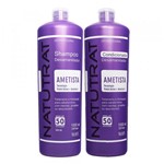 Ficha técnica e caractérísticas do produto Kit Shampoo e Condicionador Desamarelador Ametista Natutrat 1000ml - Skafe