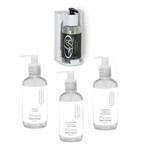 Ficha técnica e caractérísticas do produto Kit Shampoo e Condicionador 2 Dispenser Branco e Preto 250ml - Harus