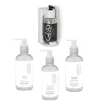 Kit Shampoo e Condicionador 2 Dispenser Branco e Preto 250ml
