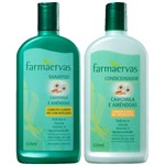 Kit Shampoo e Condicionador Farmaervas Camomila e Amêndoas - 320ml