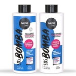 Ficha técnica e caractérísticas do produto Kit Shampoo e Condicionador SOS Bomba Original 500ml Salon Line