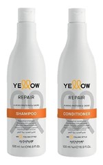 Ficha técnica e caractérísticas do produto Kit Shampoo e Condicionador Yellow Repair Reestruturante - Alfaparf