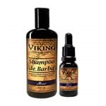 Ficha técnica e caractérísticas do produto Kit Shampoo e Óleo para Barba Viking Mar