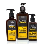 Ficha técnica e caractérísticas do produto Kit Shampoo 2 Em 1 + Bálsamo + Gel Para Barbear Efac Gentleman Edition