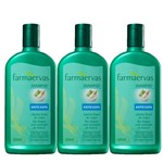 Ficha técnica e caractérísticas do produto Kit 3 Shampoo Farma Ervas Anticaspa - 320ml - Farmaervas