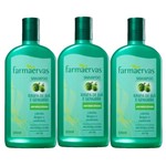 Ficha técnica e caractérísticas do produto Kit 3 Shampoo Farma Ervas Raspa de Juá e Gengibre - 320ml - Farmaervas