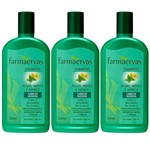 Ficha técnica e caractérísticas do produto Kit 3 Shampoo Farmaervas Algas, Menta e Arnica 320ml