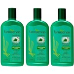 Ficha técnica e caractérísticas do produto Kit 3 Shampoo Farmaervas Babosa e Ginseng 320ml