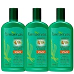 Kit 6 Shampoo Farmaervas Jaborandi e Argan Antifrizz 320ml