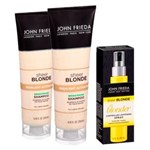 Ficha técnica e caractérísticas do produto Kit 2 Shampoo John Frieda Sheer Blonde Tons Claros 250ml Ganhe Clareador John Frieda Spray 103ml