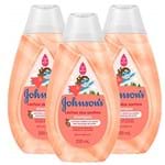 Kit Shampoo Johnson's Baby Cachos Definidos 200ml com 3 Unidades