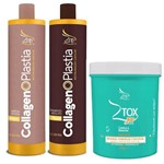 Ficha técnica e caractérísticas do produto Kit Shampoo Máscara Collagen o Plastia e Ztox Zero Zap Cosméticos