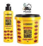 Ficha técnica e caractérísticas do produto Kit Shampoo Máscara Deleta Danos Chikas Reconstrução - Bio Extratus
