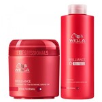Ficha técnica e caractérísticas do produto Kit Shampoo + Máscara Wella Professionals Brilliance