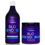 Ficha técnica e caractérísticas do produto Kit Shampoo Matizador + Máscara Matizadora Efac Blond Hair