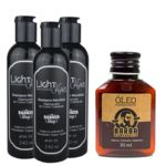 Ficha técnica e caractérísticas do produto Kit 3 Shampoo Menthol 240ml + Óleo Hidratante 30ml