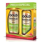 Ficha técnica e caractérísticas do produto Kit Shampoo Niely Gold Hidratação Água de Coco 300ml + Condicionador 200ml