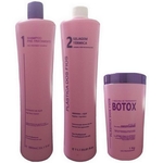 Ficha técnica e caractérísticas do produto Kit Shampoo Pré-Tratamento + Selagem Térmica + Botox Plástica dos Fios 3x1L