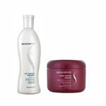 Ficha técnica e caractérísticas do produto Kit Shampoo Senscience Silk Moisture e Máscara Inner Restore - Branco - Único
