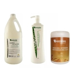Ficha técnica e caractérísticas do produto Kit Shampoo Silicone Cabelos Impacto Mascara S.O.S Midori