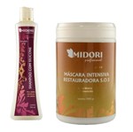 Ficha técnica e caractérísticas do produto Kit Shampoo Silicone Máscara Restauradora Sos 1k Midori