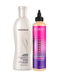Ficha técnica e caractérísticas do produto Kit Shampoo Smooth Senscience 300ml e Tratamento Color Extend Vinegar Rinse Redken 250ml
