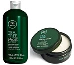 Kit Shampoo Special Tea Tree e Cera Modeladora Tea Tree Shaping Cream Paul Mitchell