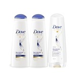 Ficha técnica e caractérísticas do produto Kit Shampoo 2 Unidades + Condic Dove Reconstrucao Completa 400ml