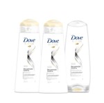 Ficha técnica e caractérísticas do produto Kit Shampoo 2 Unidades + Condic Dove Recuperação Extrema 400ml